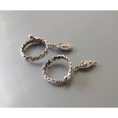 Non piercing nipple jewelry -  Erotic accessories - Fake piercing