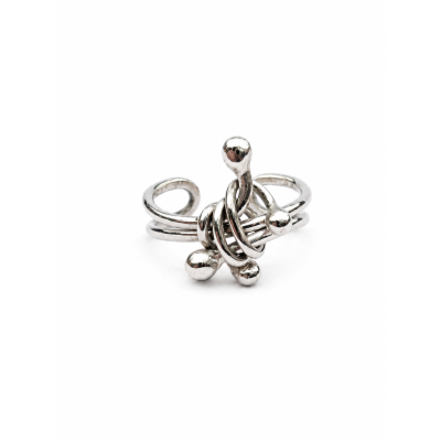 Sterling silver ear cuff - No piercing Ear Cuff - Fake conch ring