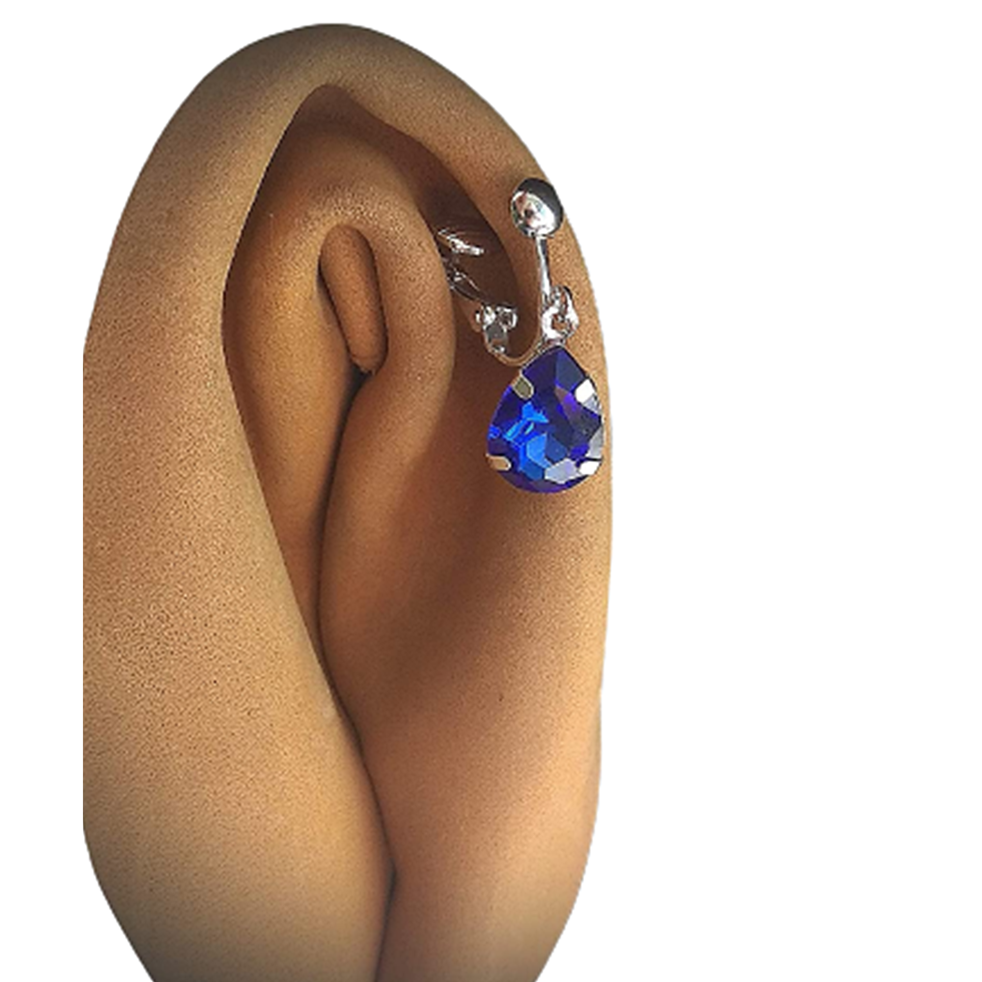 Royal Blue Crystal Faux Clitoral Jewelry — Image 2 of 7