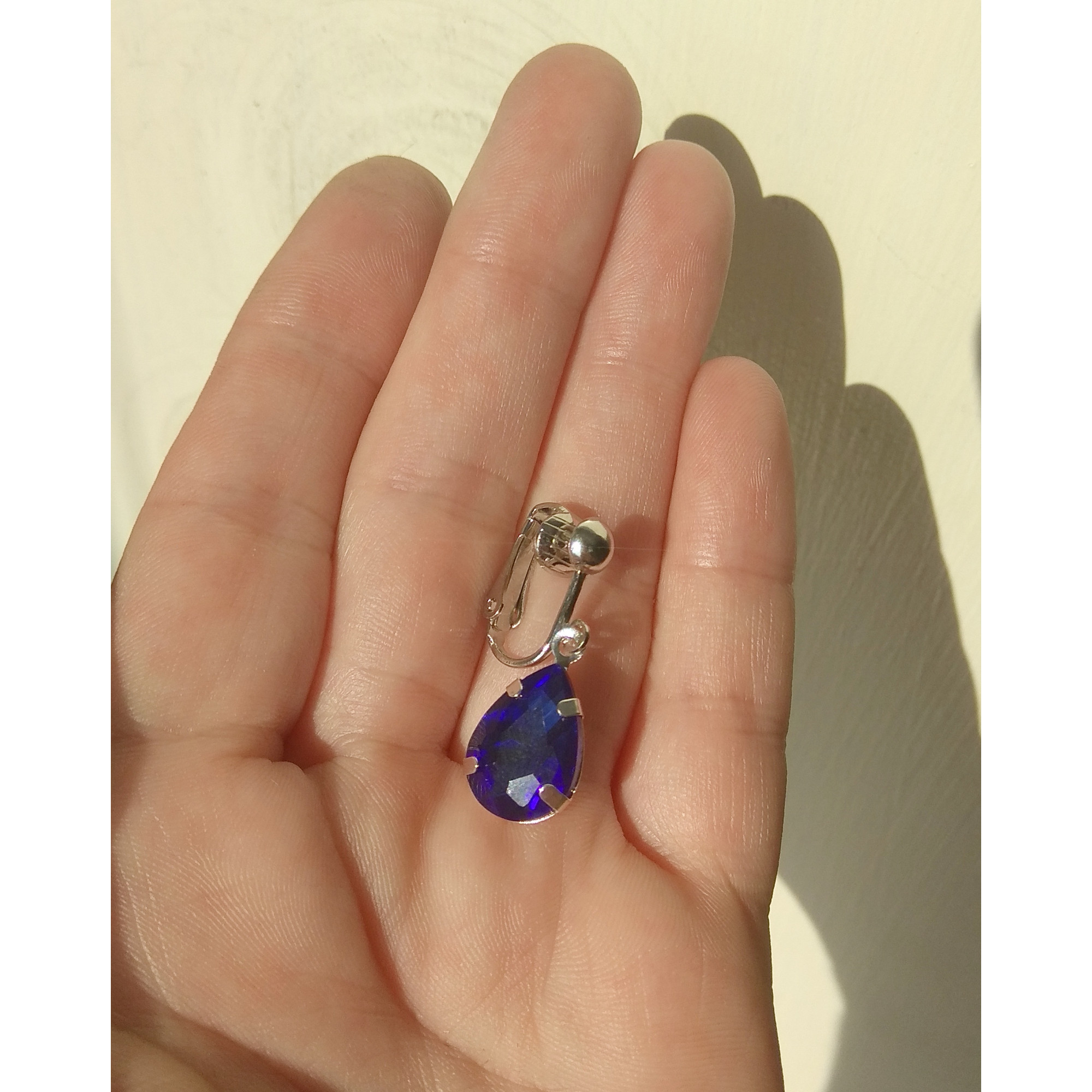Royal Blue Crystal Faux Clitoral Jewelry — Image 7 of 7