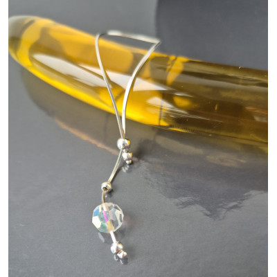 Silver Lasso Penis Jewelry · Crystal Bead · Handmade 925