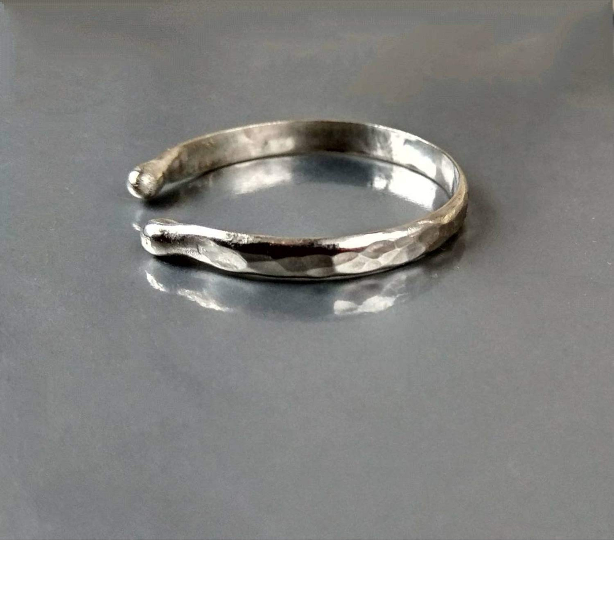 Personalized Male Jewelry | Adjustable Hammered Penis Ring — Image 1 of 6
