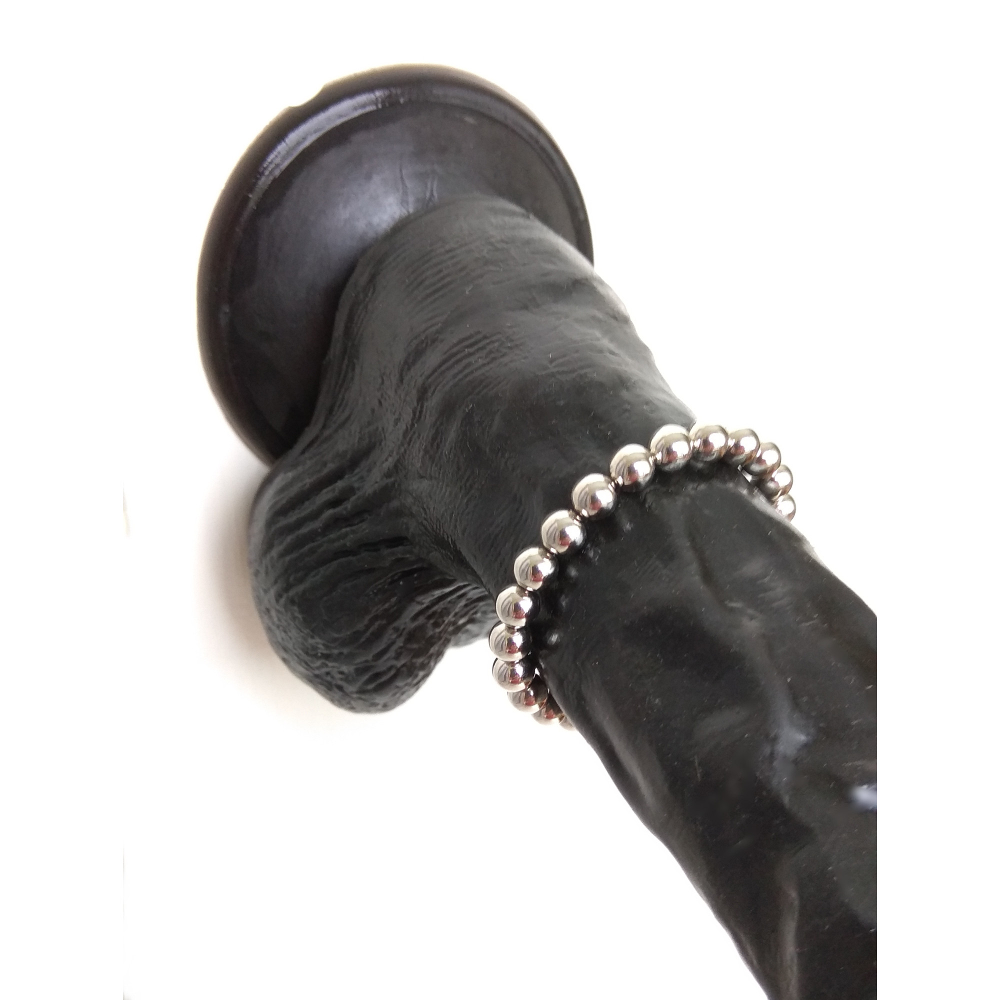 Magnetic Penis Ring with 5mm Beads – Adjustable Non-Piercing Male Jewelry — Image 4 of 5