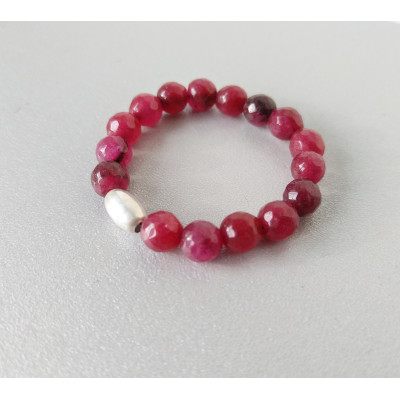 Handmade Agate Beaded Stretch Penis Ring