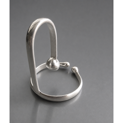 Faux Prince Albert Ring | Non-Piercing Sterling Silver Jewelry SilverBuds