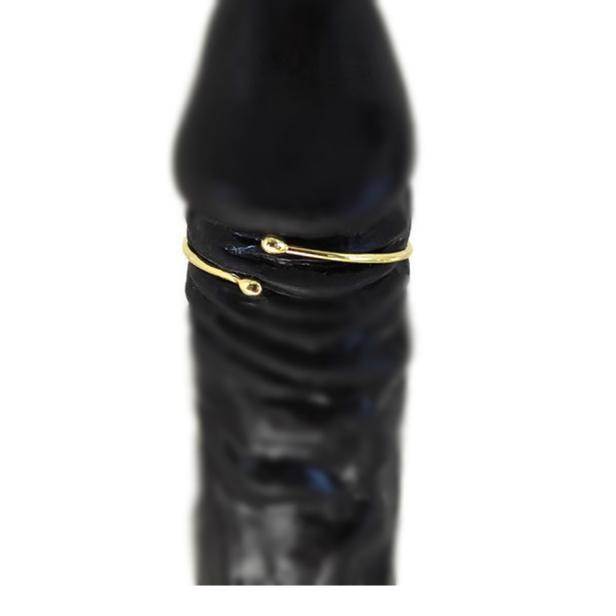 Adjustable Brass Penis Ring – Handmade Men's Body Jewelry — Image 4 of 6