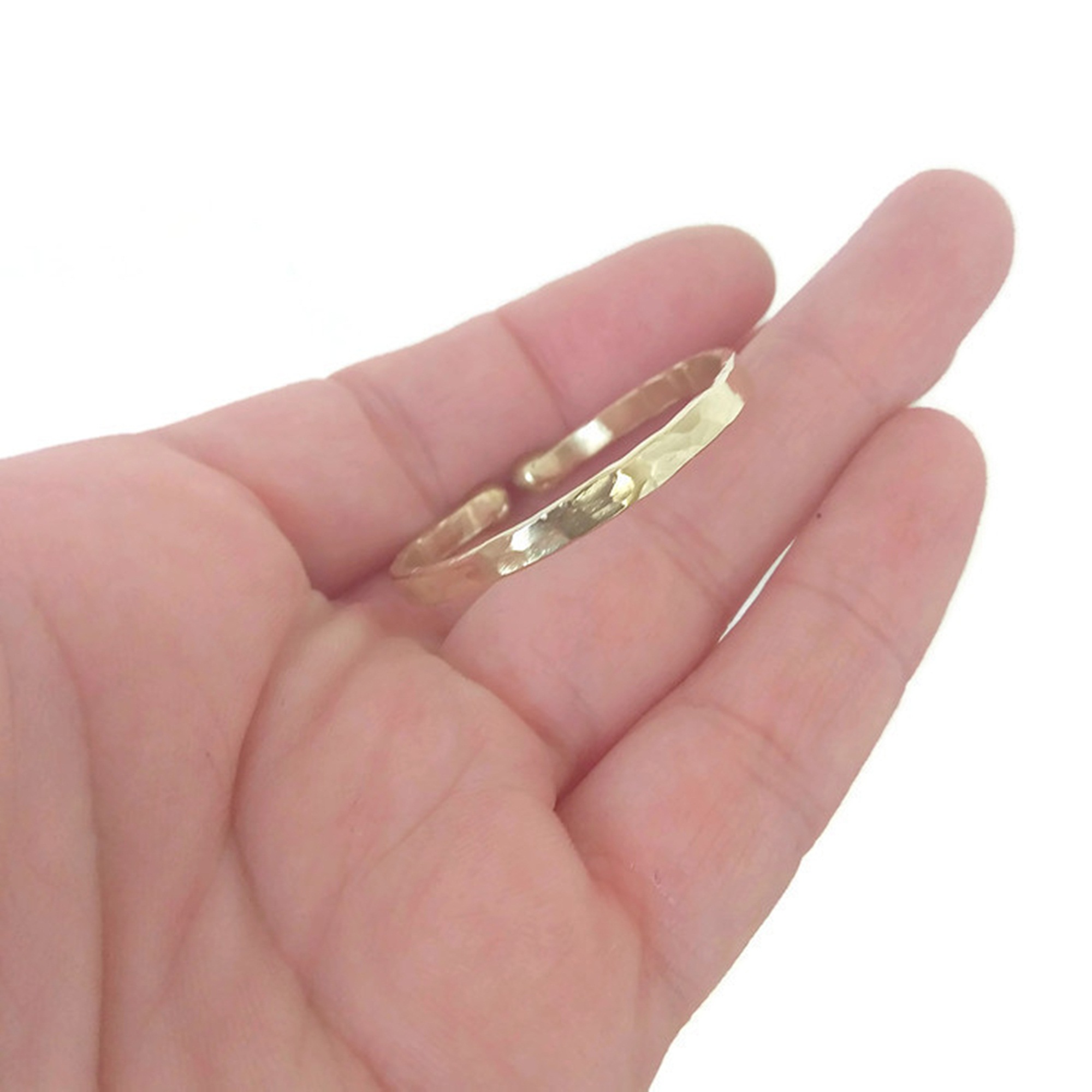 Handmade Hammered Brass Penis Ring – Adjustable Non-Piercing Jewelry for Men — Image 4 of 4
