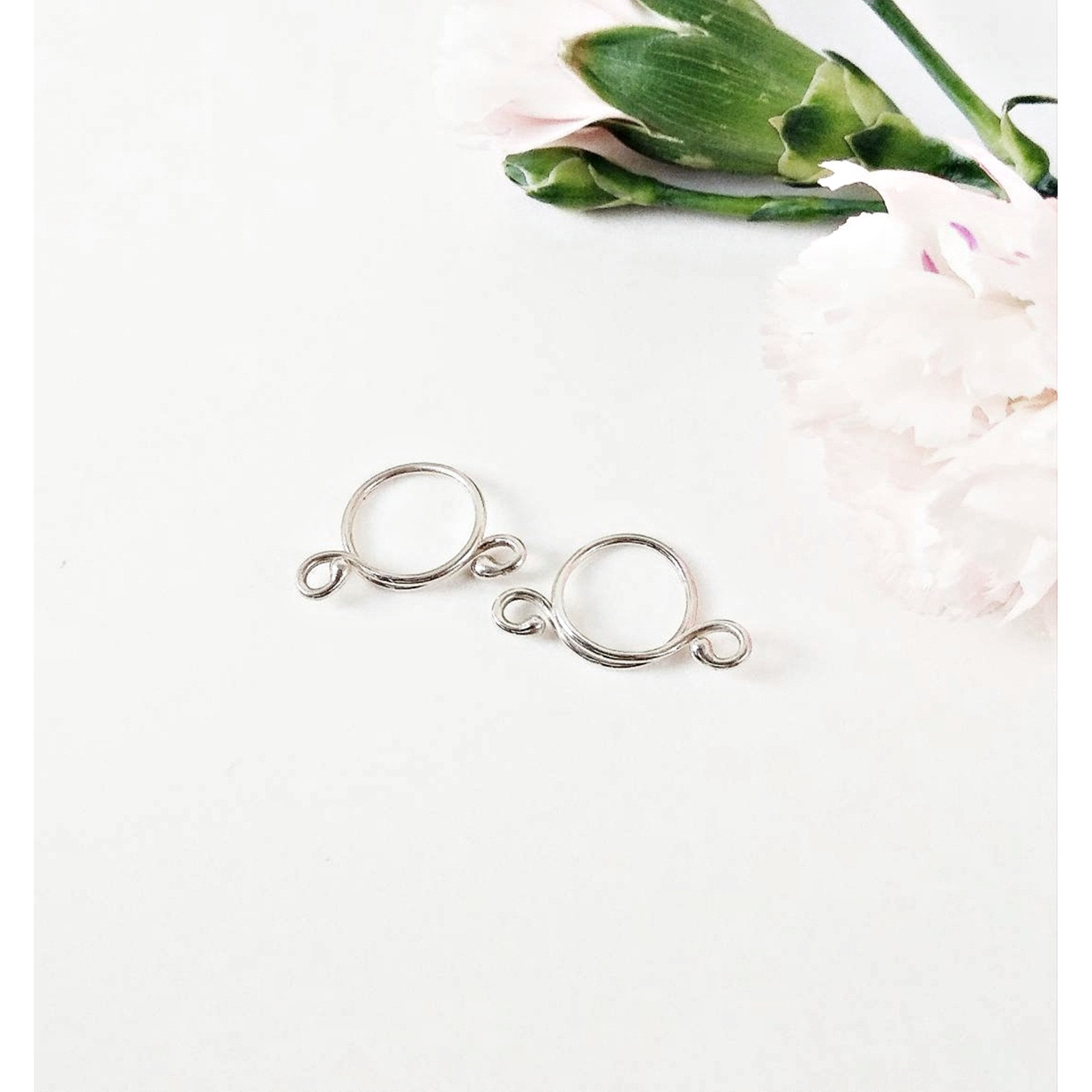 Sterling Silver Non-Piercing Nipple Rings with Side Loops — Pair — Image 17 of 17