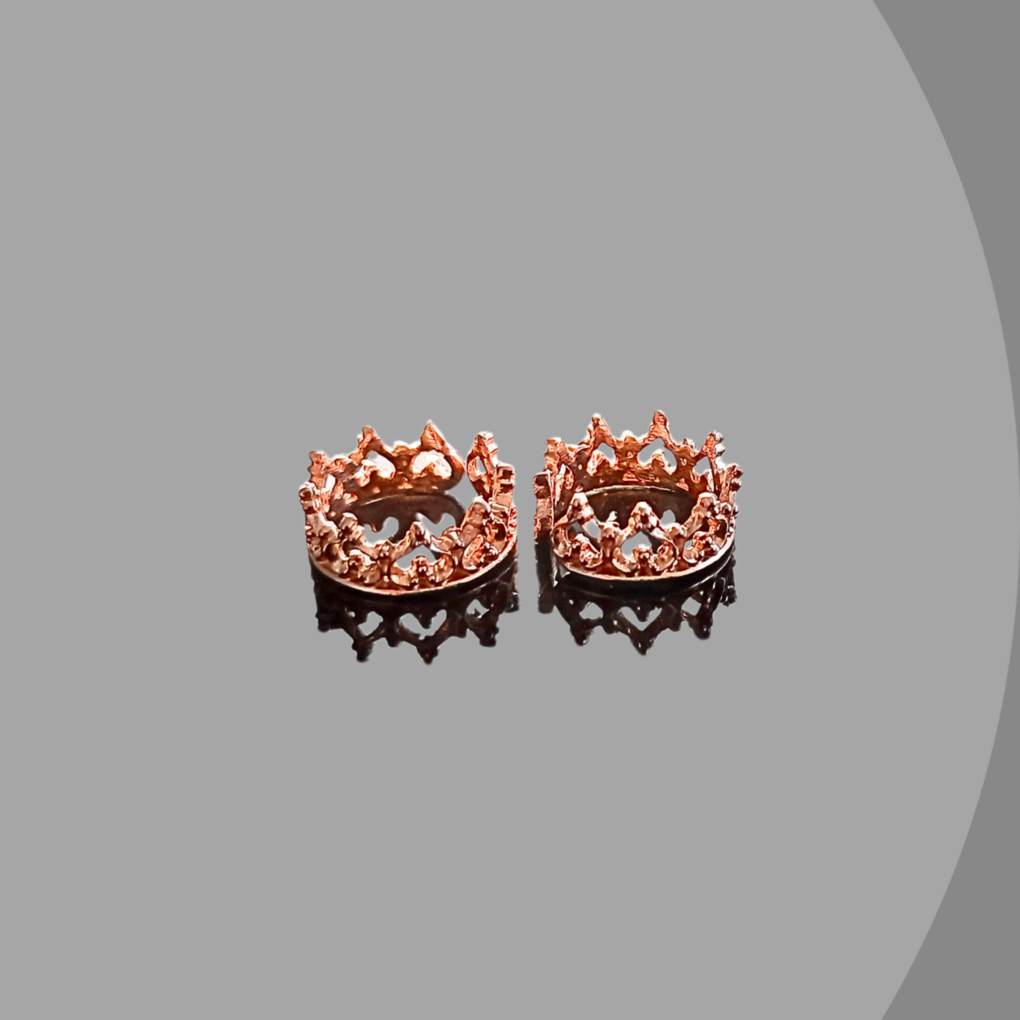 Crown Clip Rings — Gold Plated Non-Piercing Intimate Jewelry — Image 4 of 7