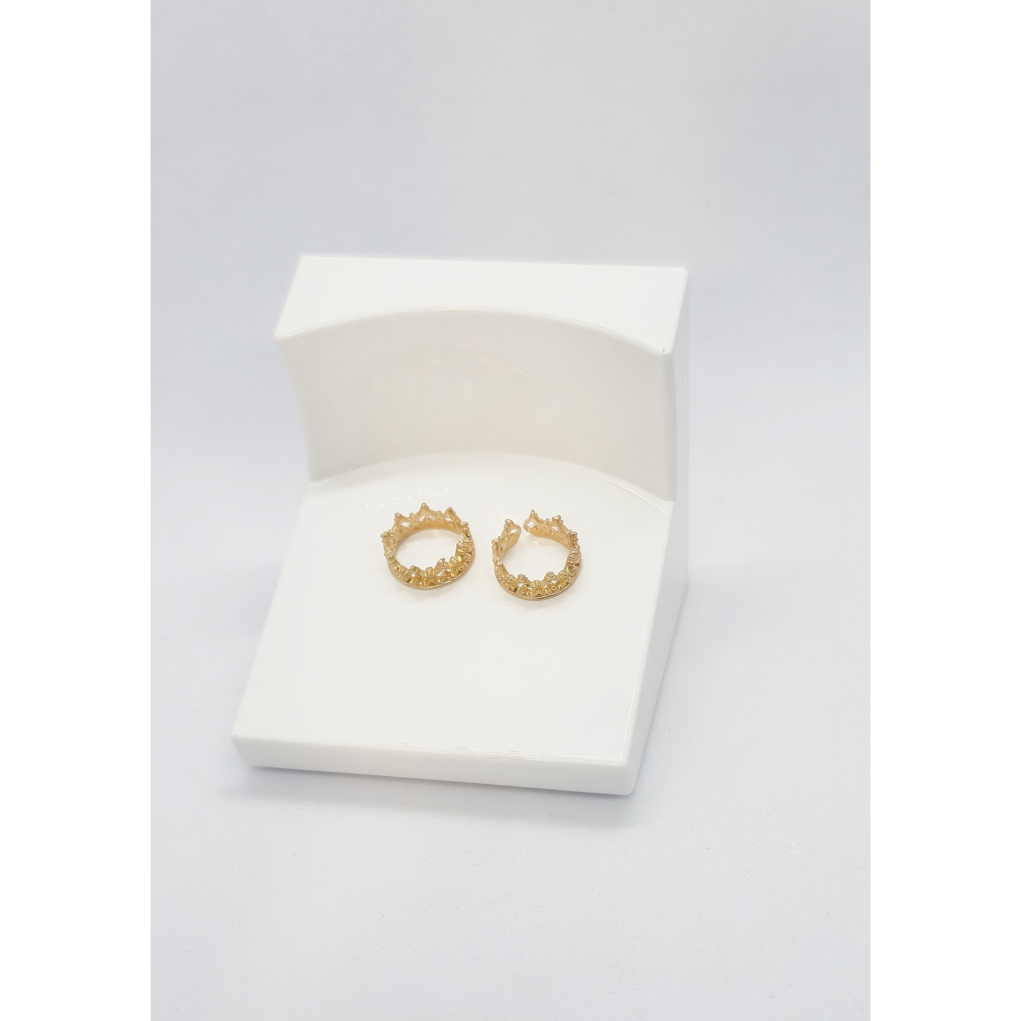 Crown Clip Rings — Gold Plated Non-Piercing Intimate Jewelry — Image 2 of 7