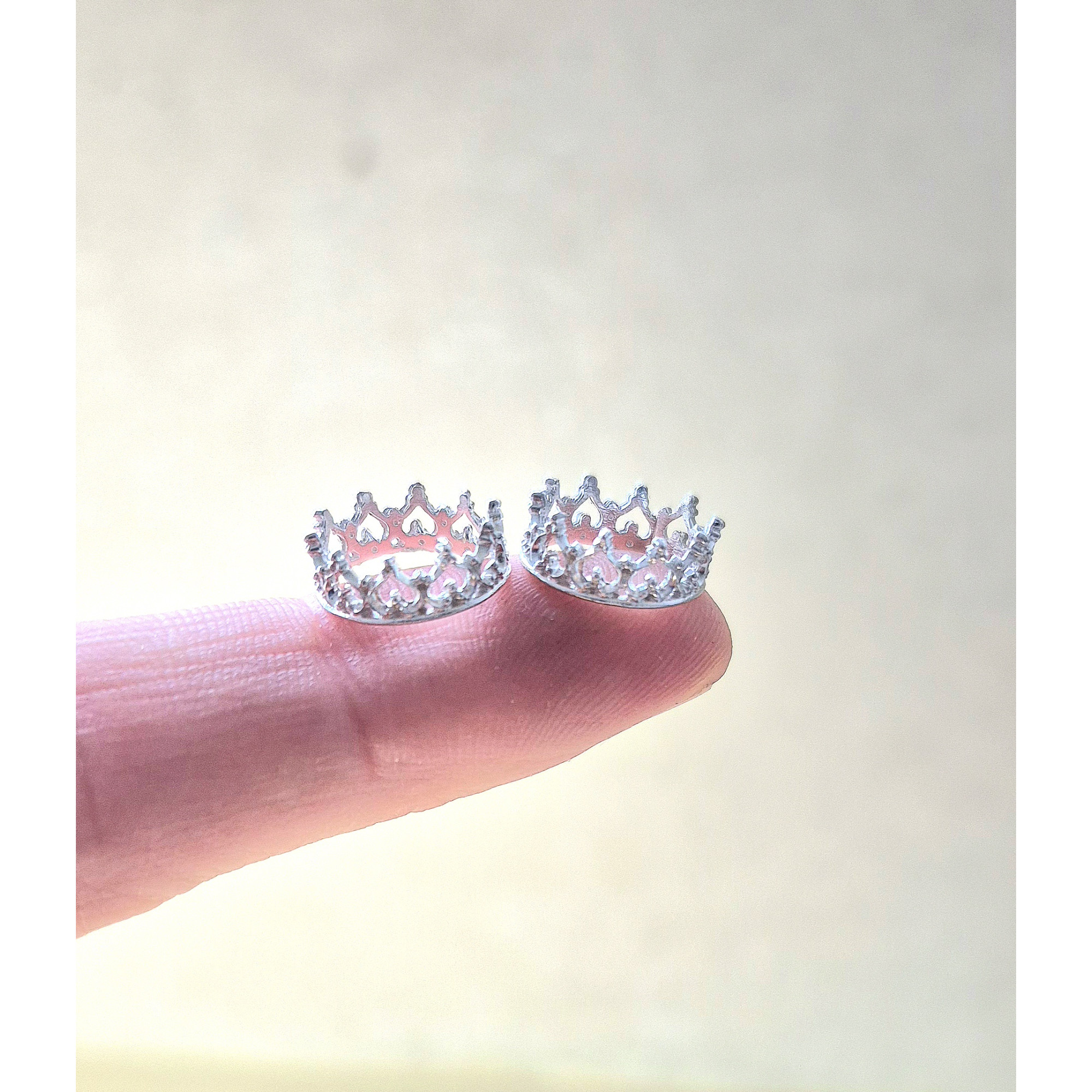 Crown Nipple Ring — Non-Piercing & Adjustable Sterling Silver — Image 3 of 8