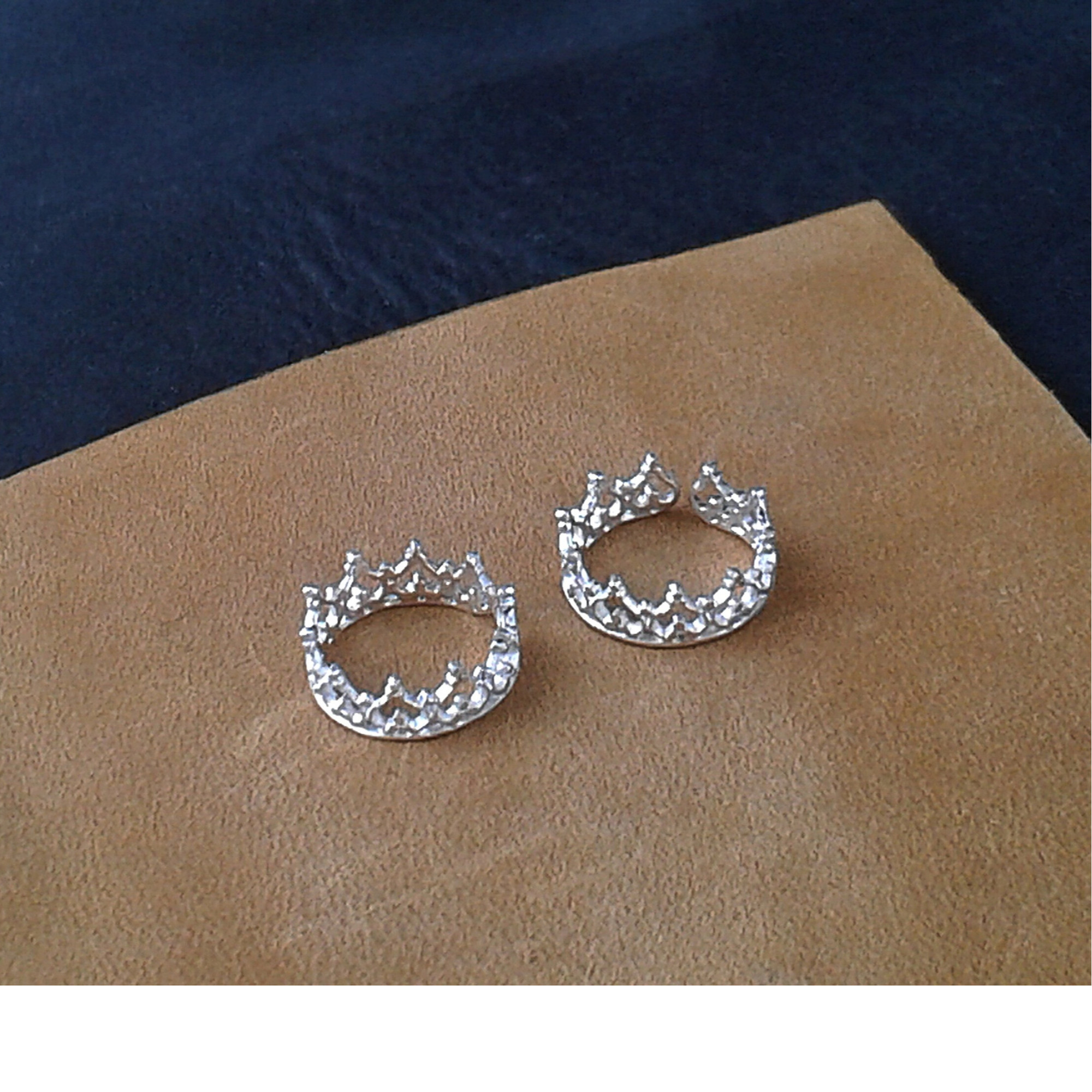 Crown Nipple Ring — Non-Piercing & Adjustable Sterling Silver — Image 4 of 8