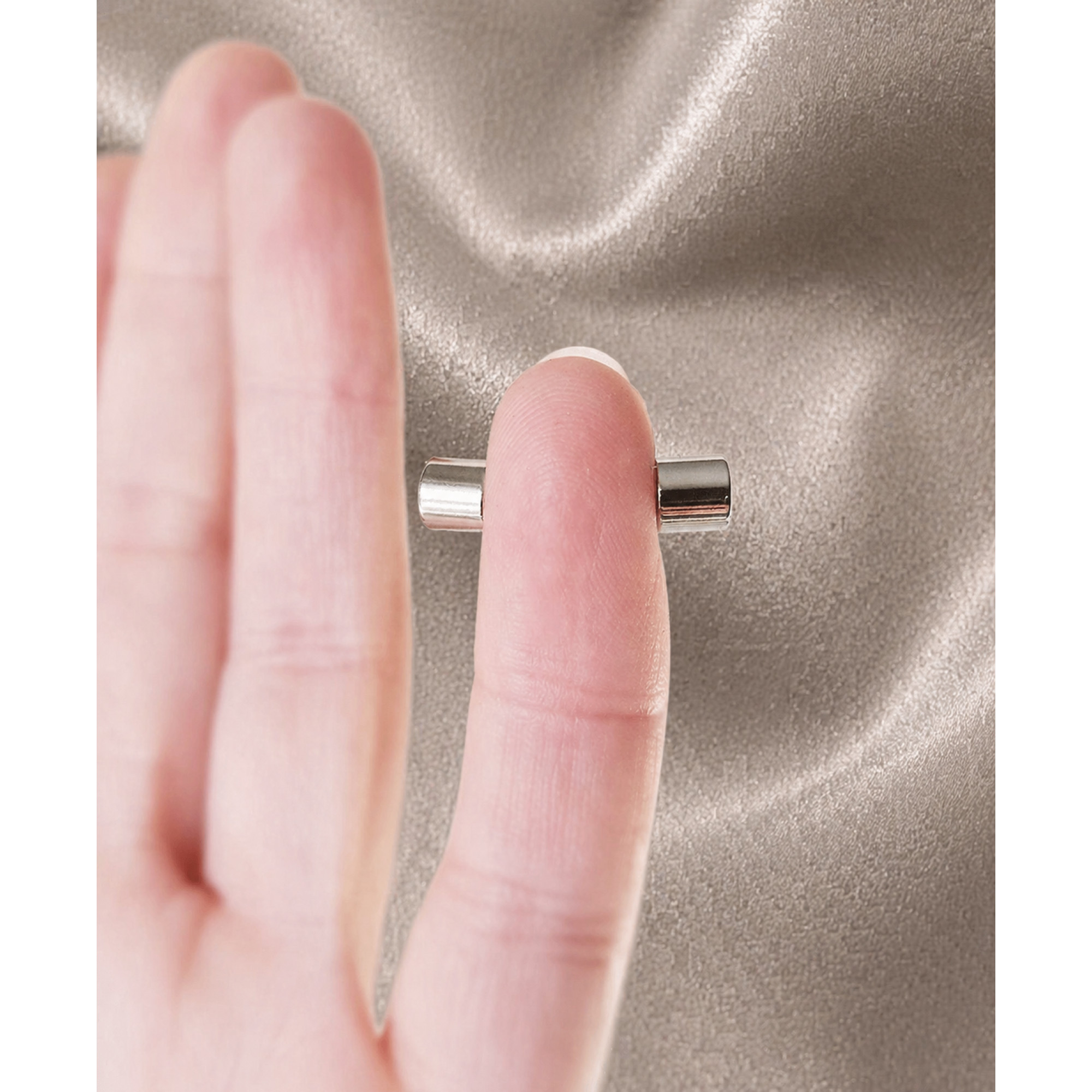 Magnetic Nipple Rings Silver Non Piercing Adjustable Fake Nipple Piercing Jewelry — Image 1 of 4