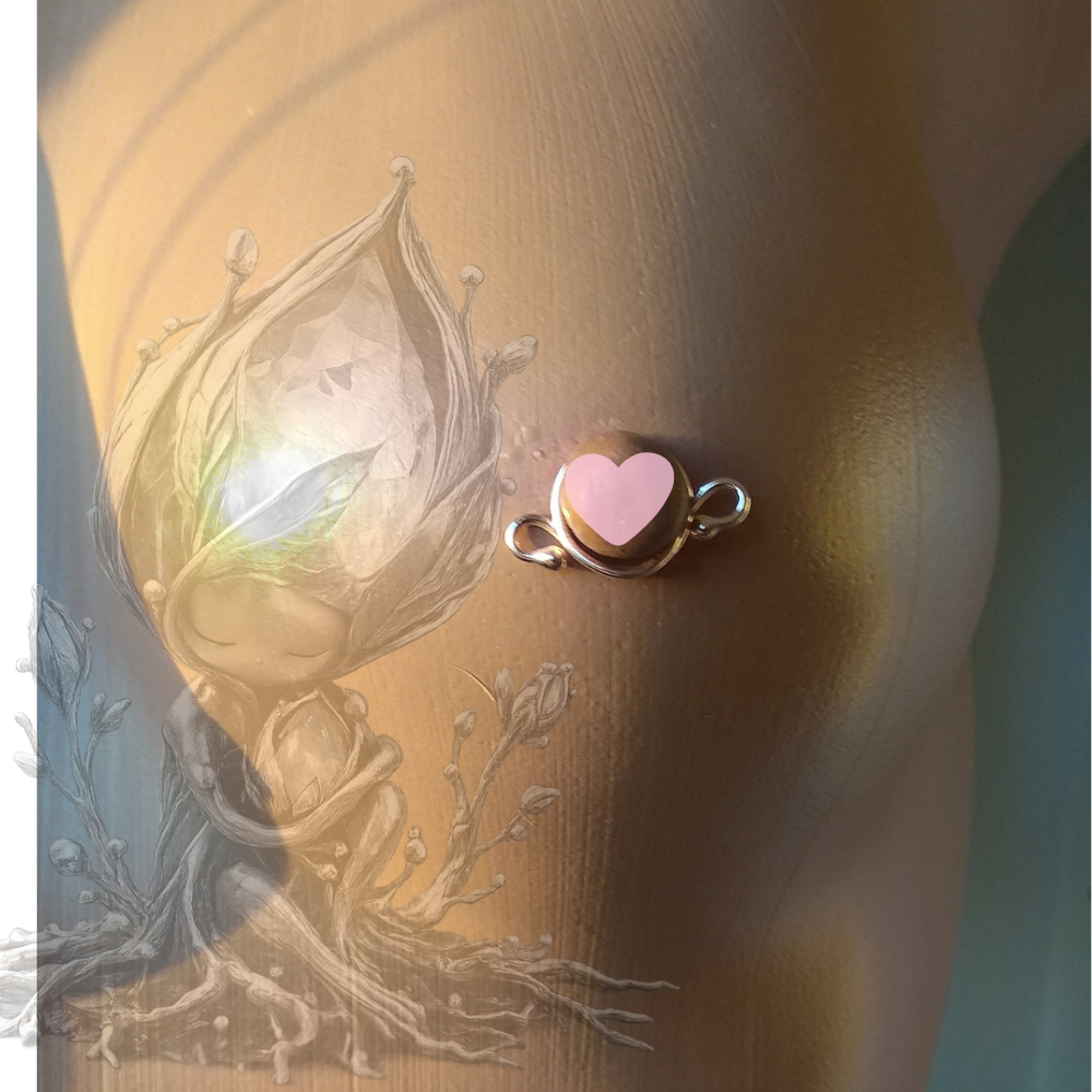 Handmade Brass Non-Piercing Nipple Rings with Side Loops (Pair) — Image 1 of 3