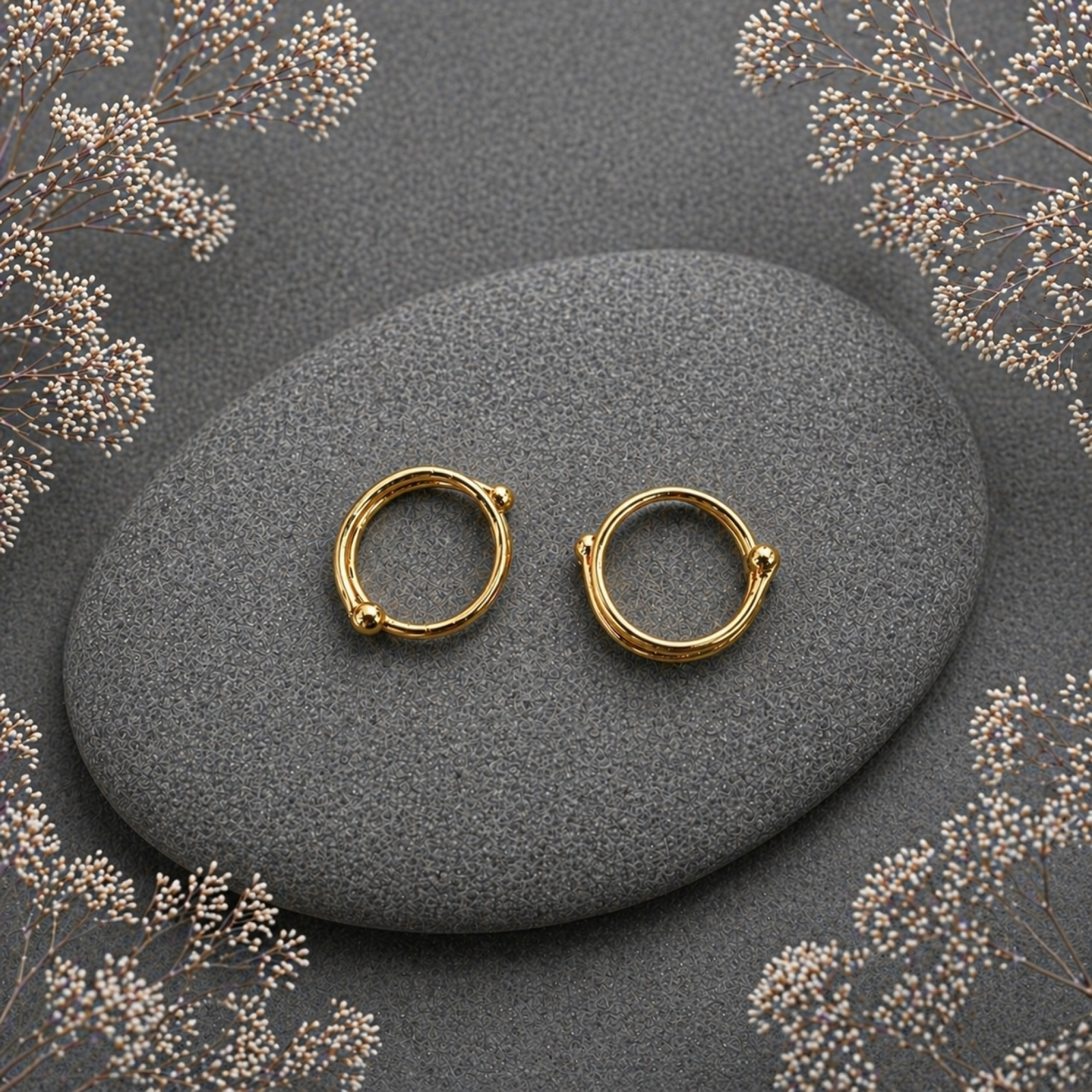 Simple Adjustable Brass Non-Piercing Nipple Rings (Pair) — Image 2 of 6