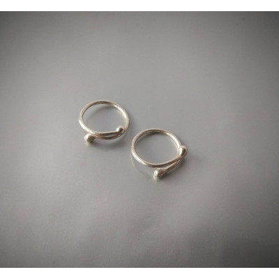 Simple Adjustable Sterling Silver Non-Piercing Nipple Rings