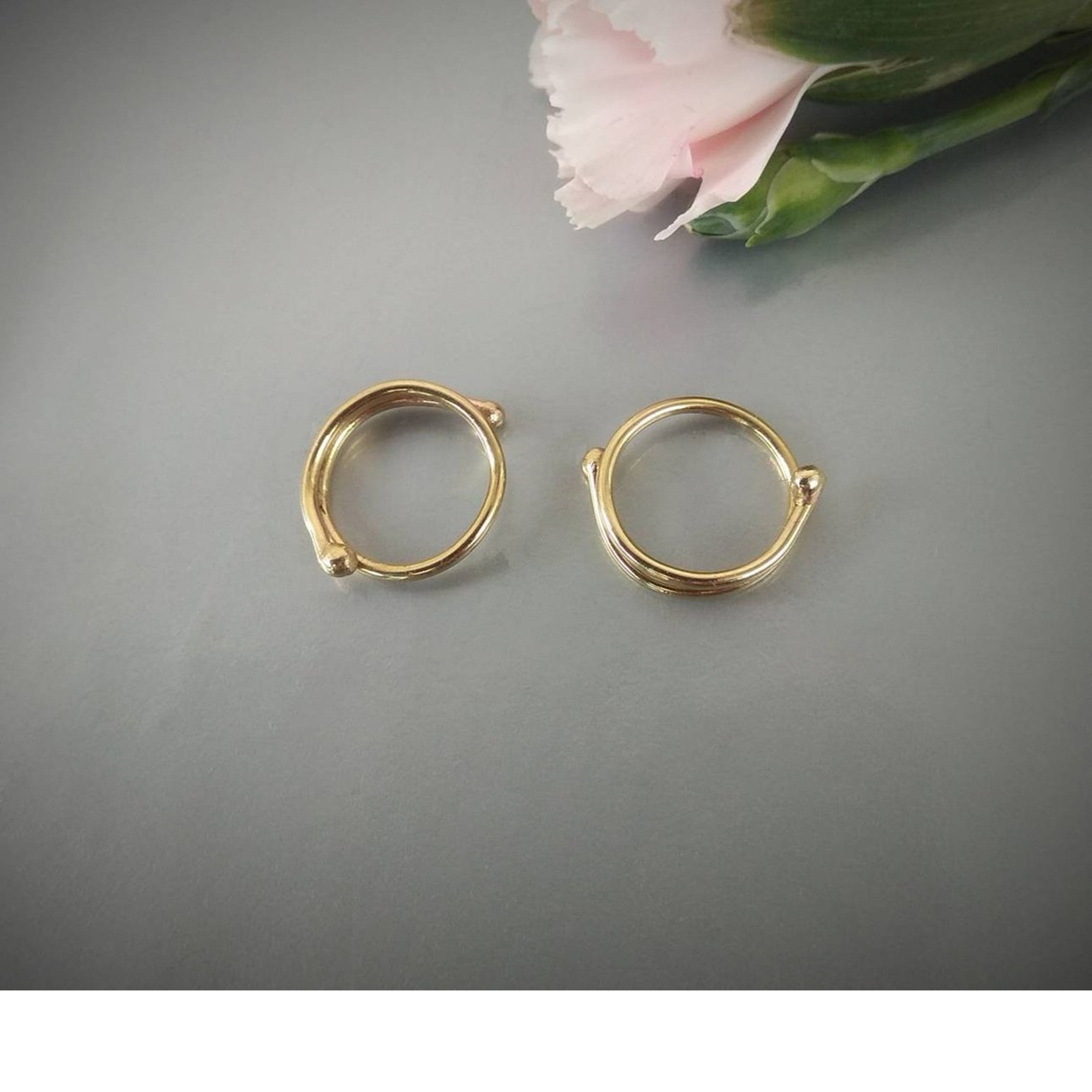 Simple Adjustable Brass Non-Piercing Nipple Rings (Pair) — Image 3 of 6