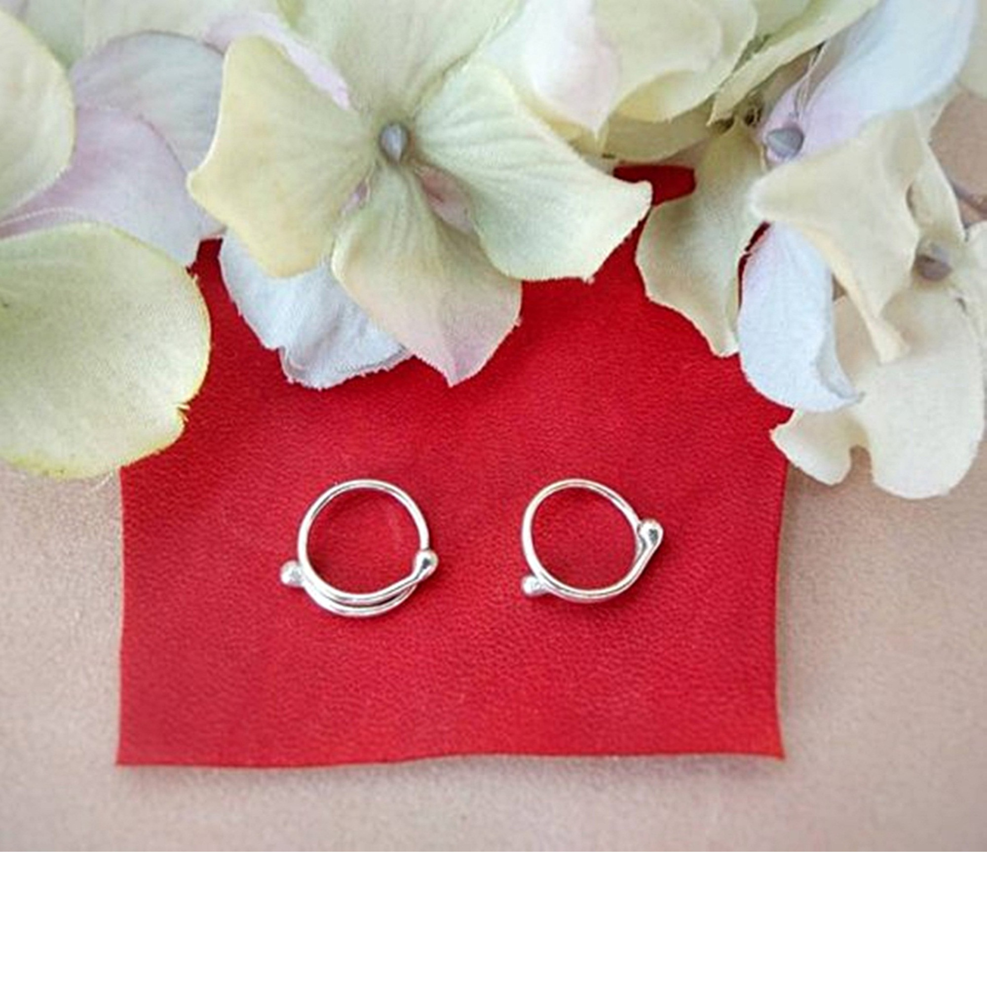Simple Adjustable Sterling Silver Non-Piercing Nipple Rings (Pair) — Image 5 of 5