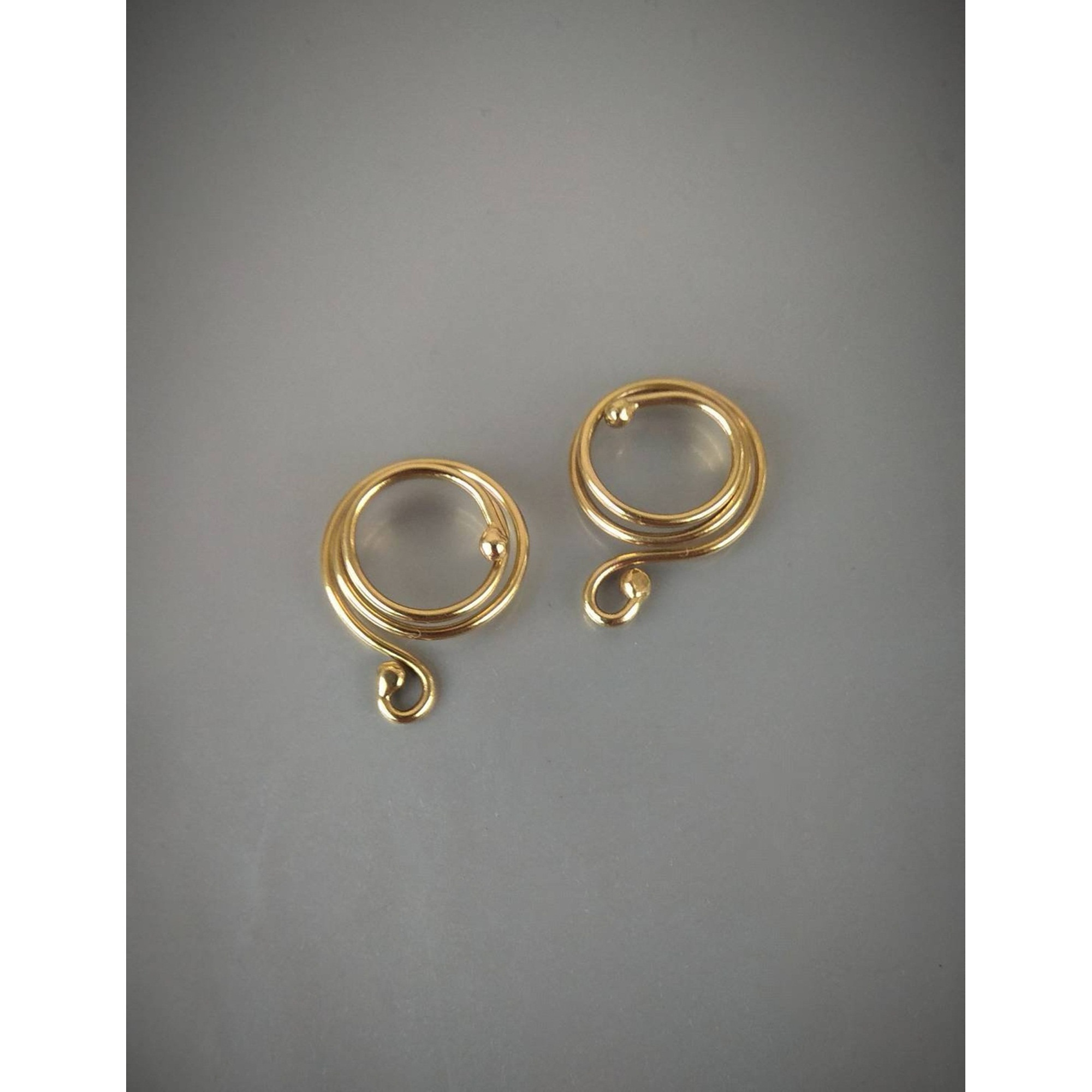 Handmade Brass Spiral Non-Piercing Nipple Rings (Pair) — Image 2 of 8