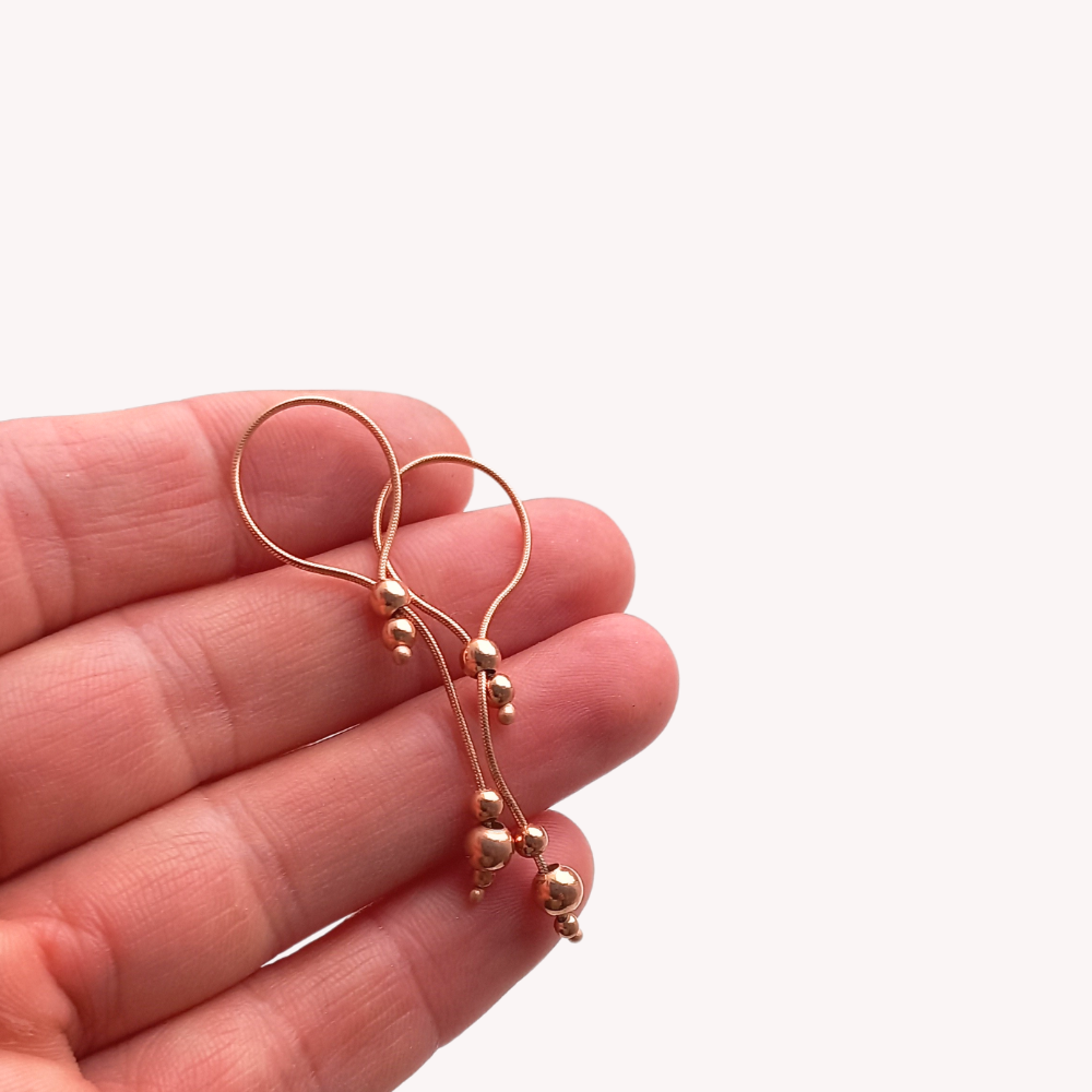 Handmade 14K Gold Plated Nipple Jewelry with Snake Chains — Image 3 of 6