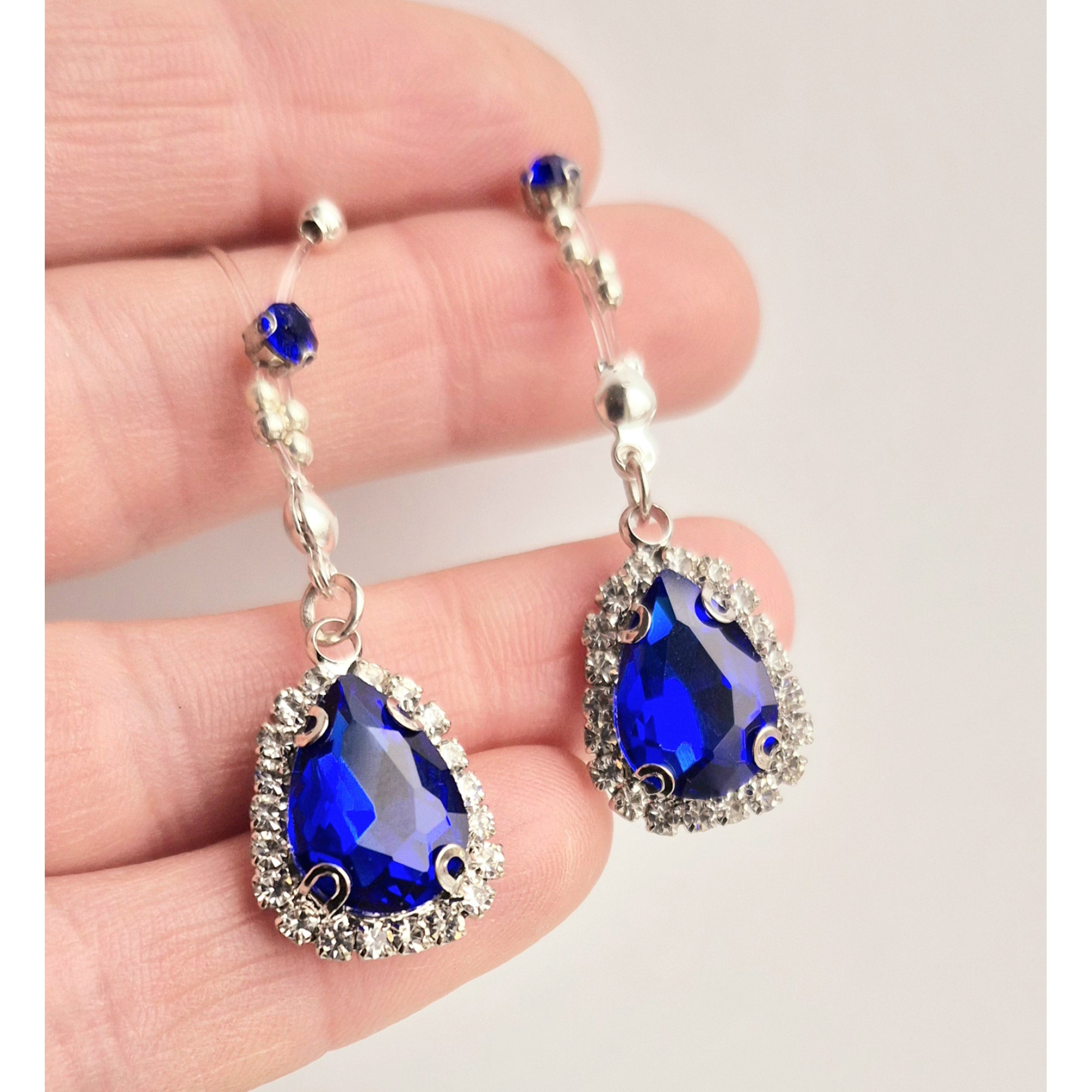 Crystal Nipple Rings – Handmade Fake Piercing with Silver Beads and Sparkling Glass Crystals, No Piercing Needed — Image 2 of 8