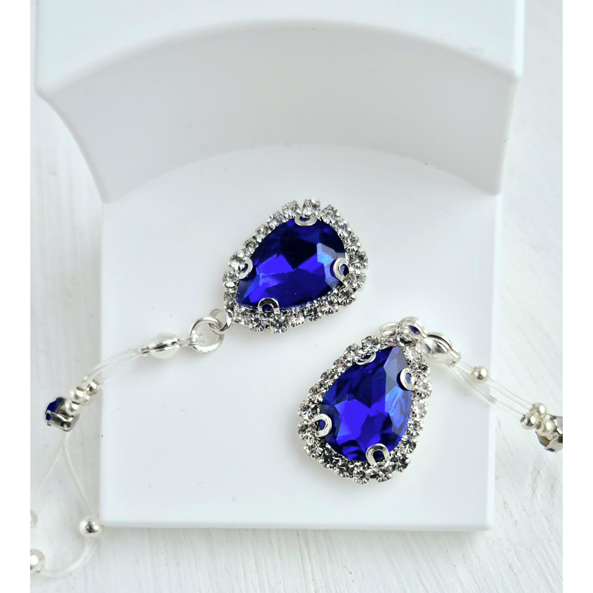 Crystal Nipple Rings – Handmade Fake Piercing with Silver Beads and Sparkling Glass Crystals, No Piercing Needed — Image 7 of 8