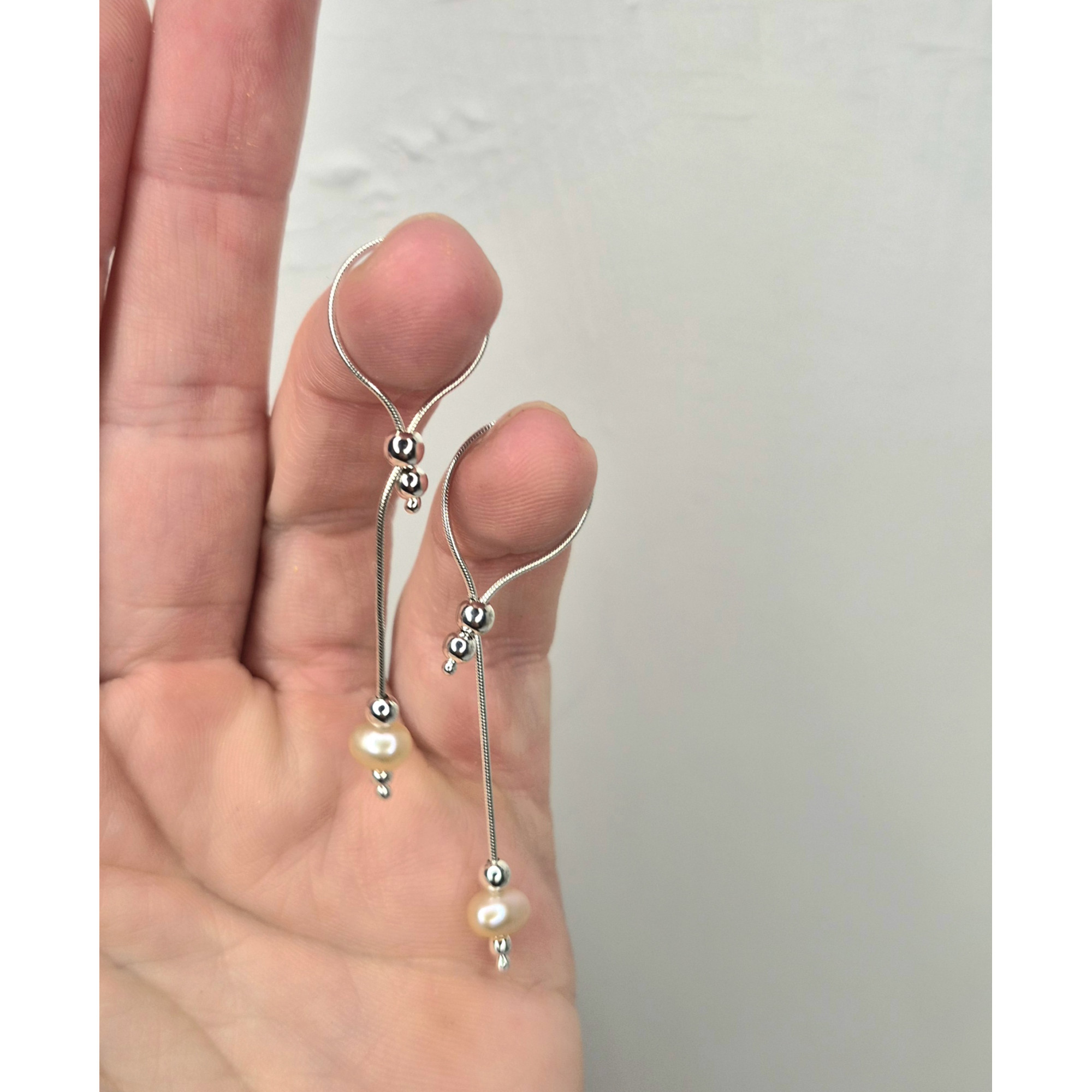 Adjustable Handmade Sterling Silver Breast Jewelry with Natural Pearls — Image 12 of 14