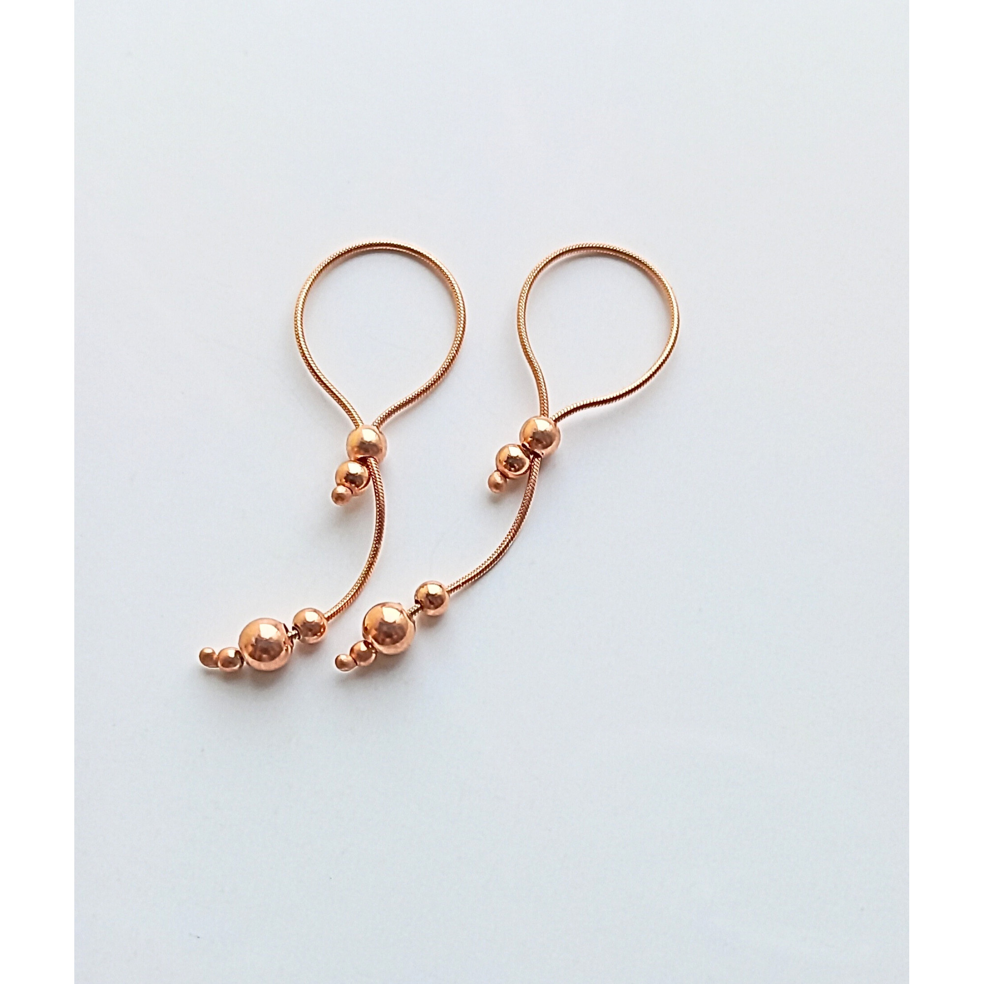 Handmade 14K Gold Plated Nipple Jewelry with Snake Chains — Image 5 of 6