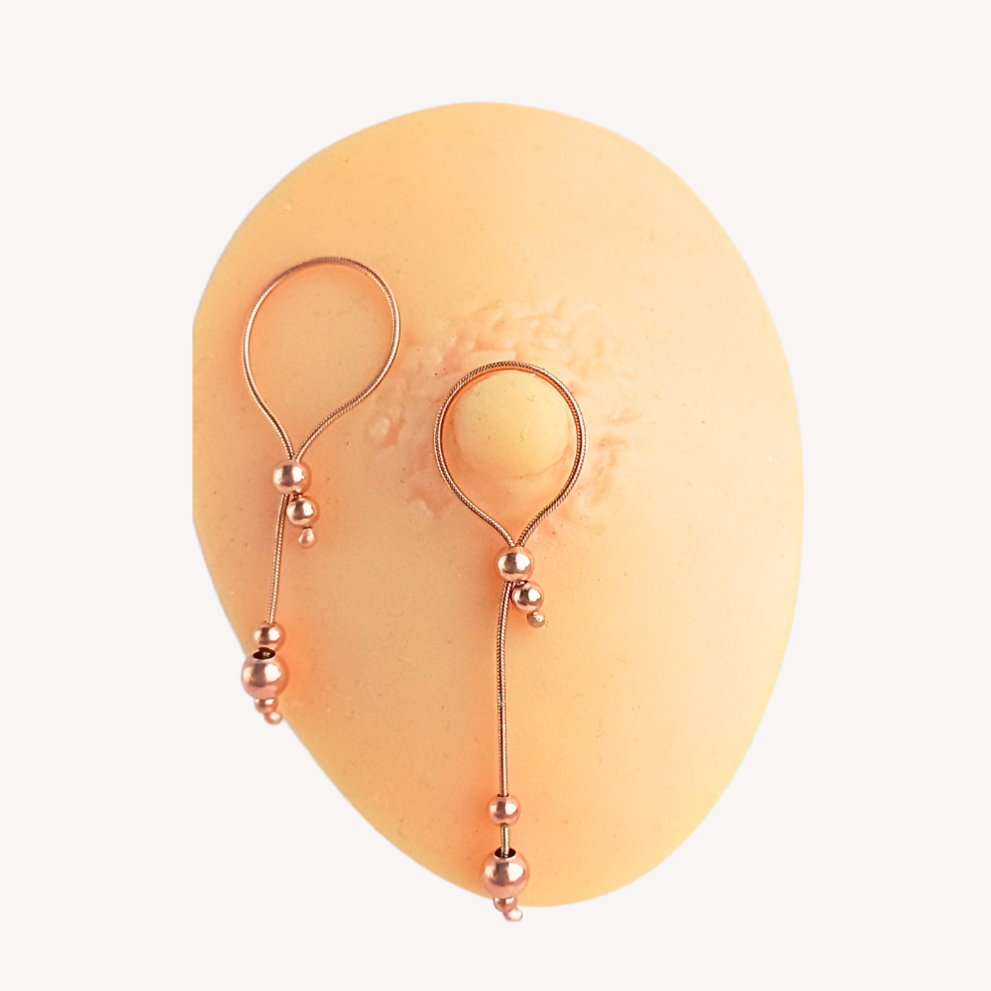 Handmade 14K Gold Plated Nipple Jewelry with Snake Chains — Image 1 of 6