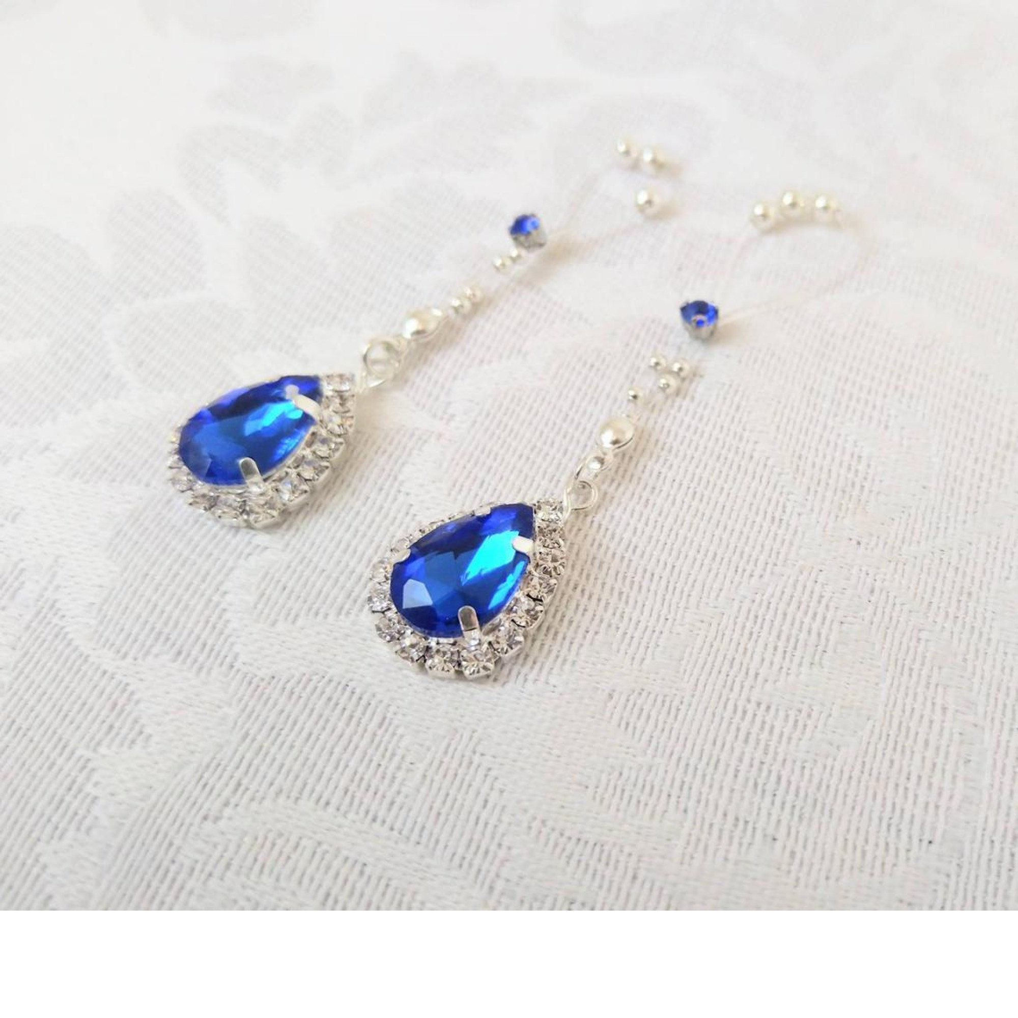 Crystal Nipple Rings – Handmade Fake Piercing with Silver Beads and Sparkling Glass Crystals, No Piercing Needed — Image 4 of 8
