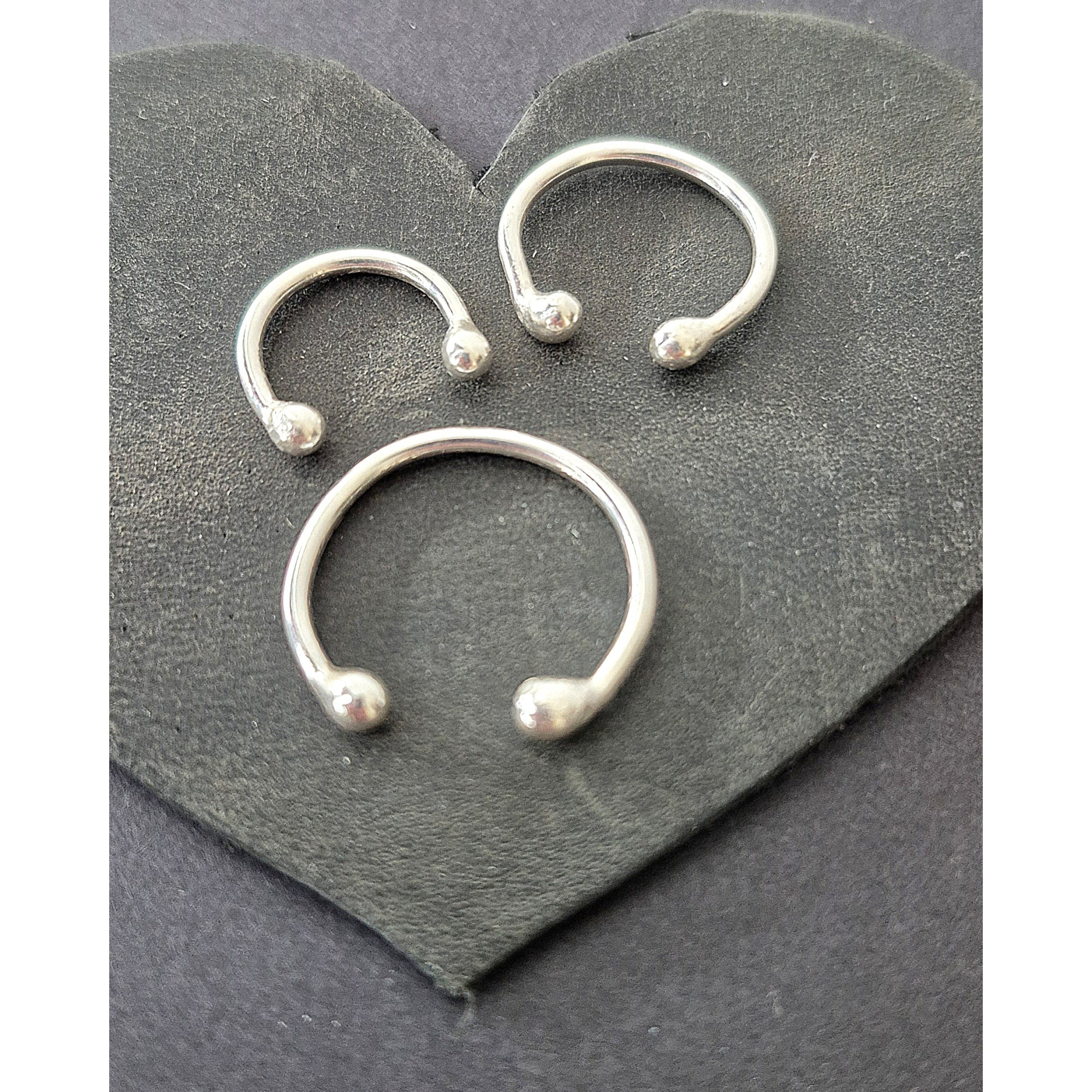 Handmade Minimalist Silver Midi Rings for Every Finger — Image 3 of 5
