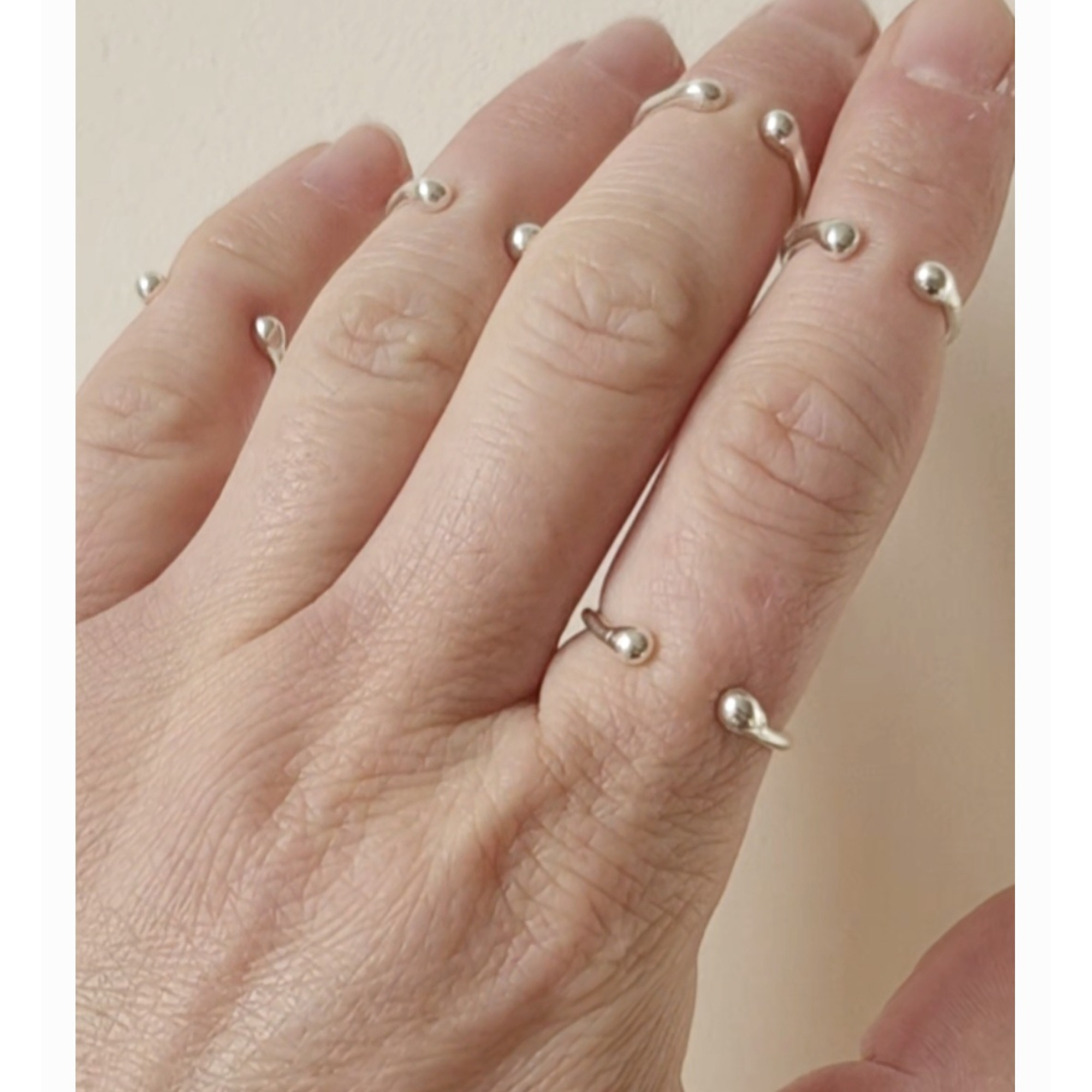 Handmade Minimalist Silver Midi Rings for Every Finger — Image 1 of 5