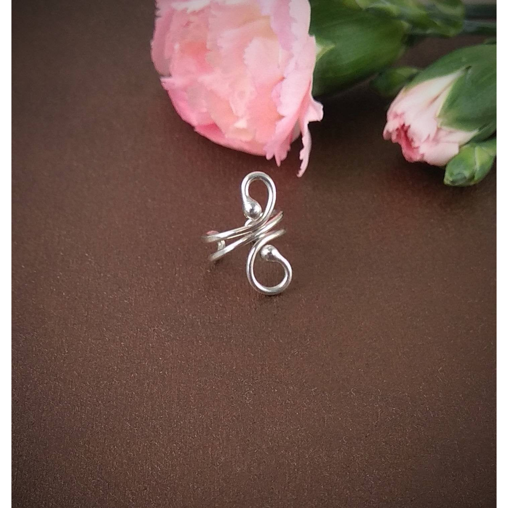 Sterling silver ear cuff - No piercing Ear Cuff — Image 4 of 9