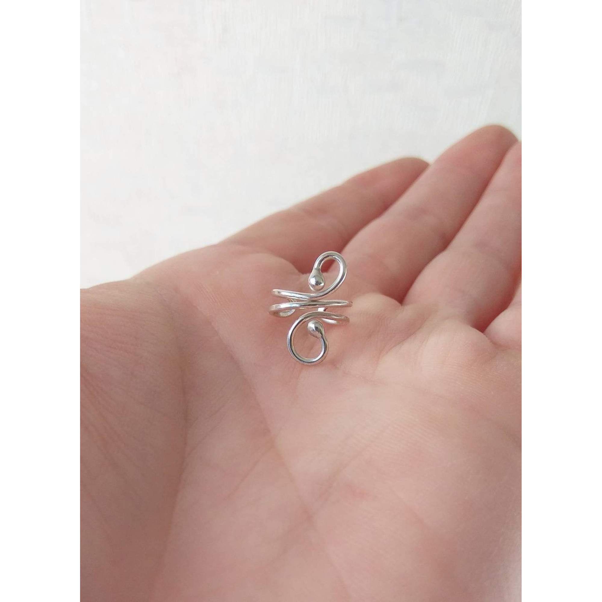 Sterling silver ear cuff - No piercing Ear Cuff — Image 5 of 9