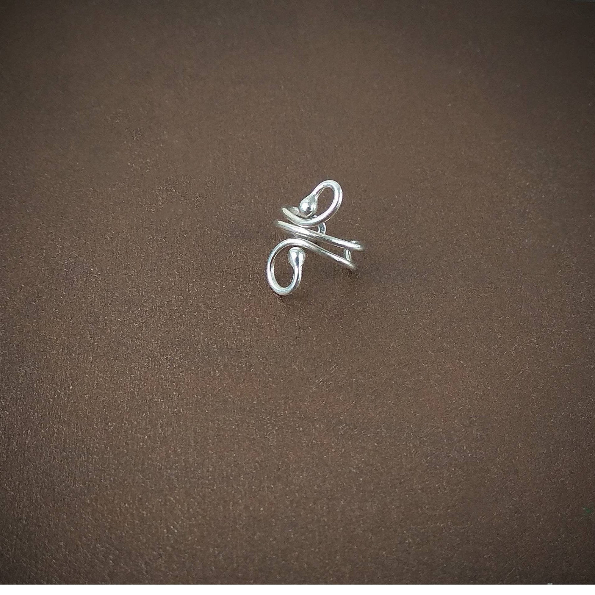 Sterling silver ear cuff - No piercing Ear Cuff — Image 8 of 9
