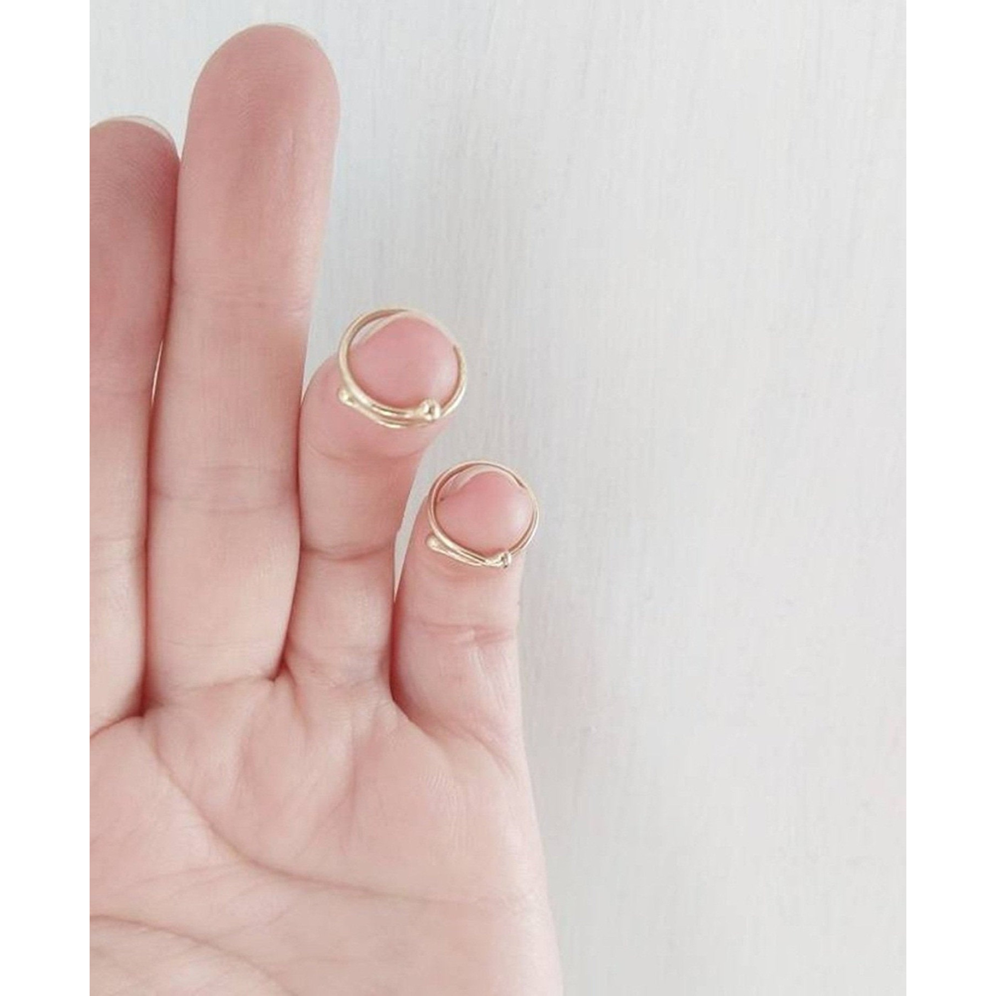 Simple Adjustable Sterling Silver Non-Piercing Nipple Rings (Pair) — Image 3 of 5