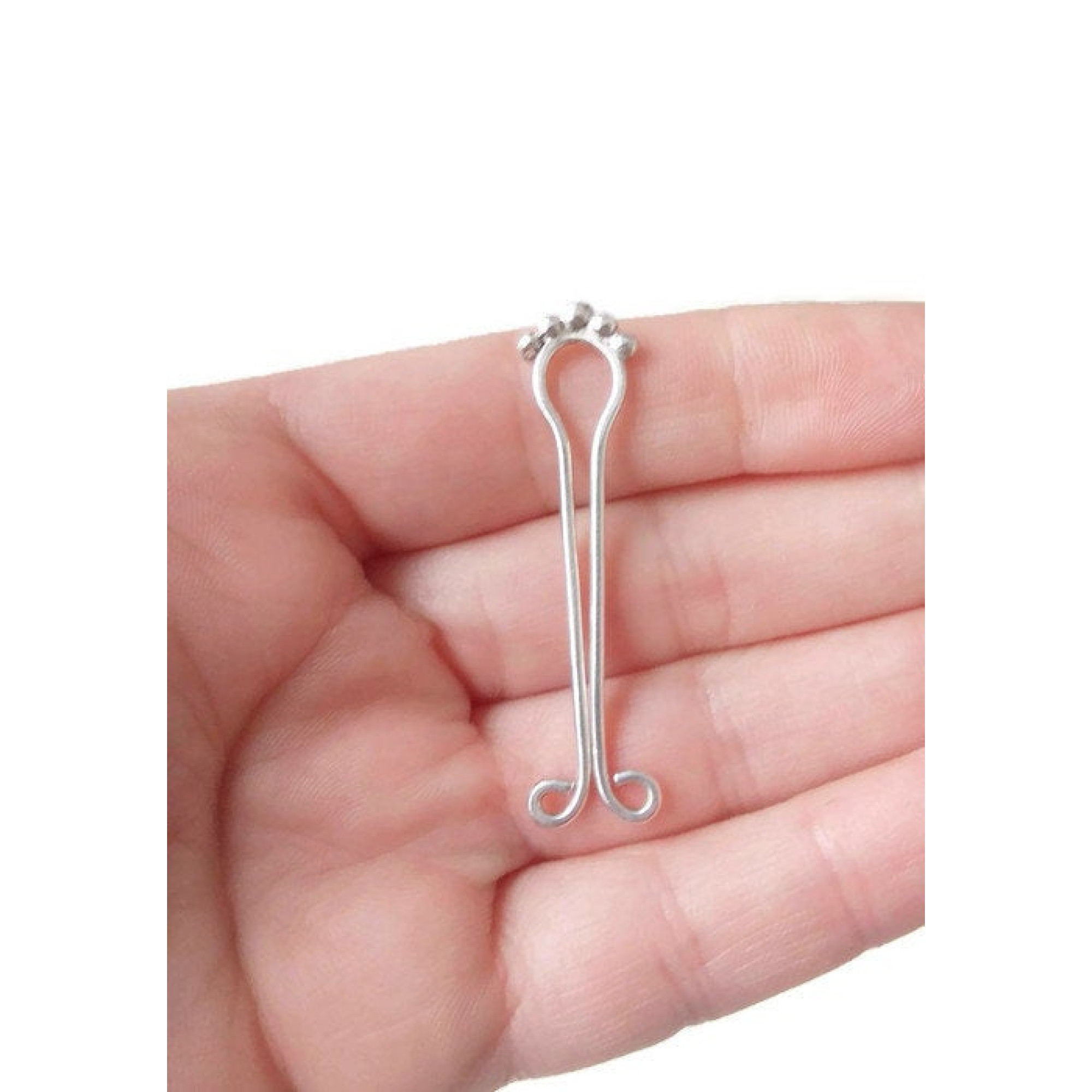 Fake Christina Piercing — Handmade Sterling Silver Non-Piercing Jewelry — Image 5 of 11