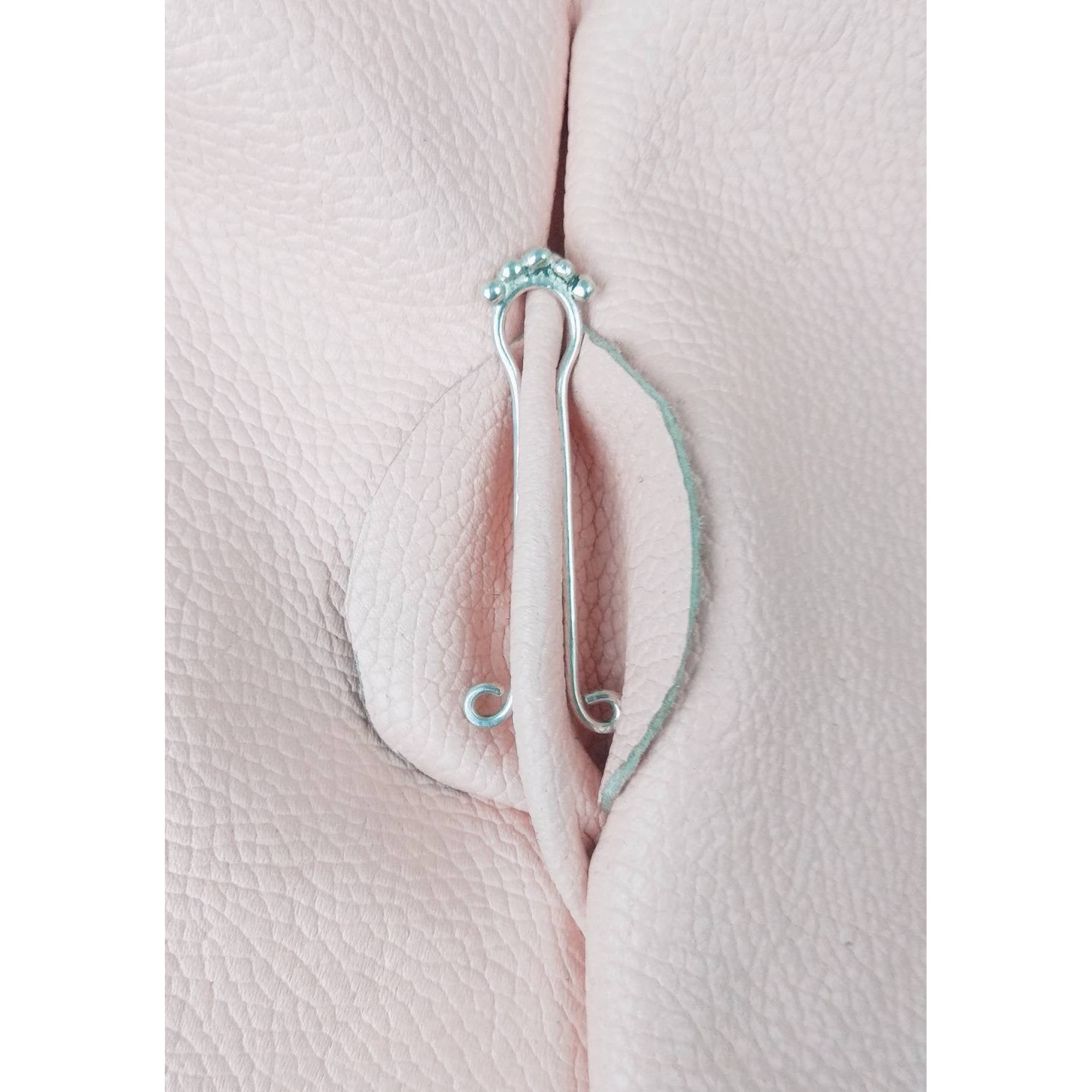 Fake Christina Piercing — Handmade Sterling Silver Non-Piercing Jewelry — Image 7 of 11