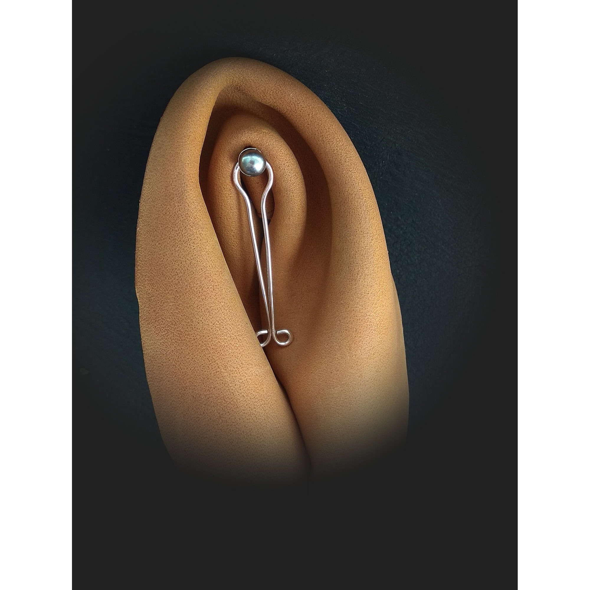 Non piercing Vagina Jewelry  Serling silver wire with real pearl — Image 4 of 11