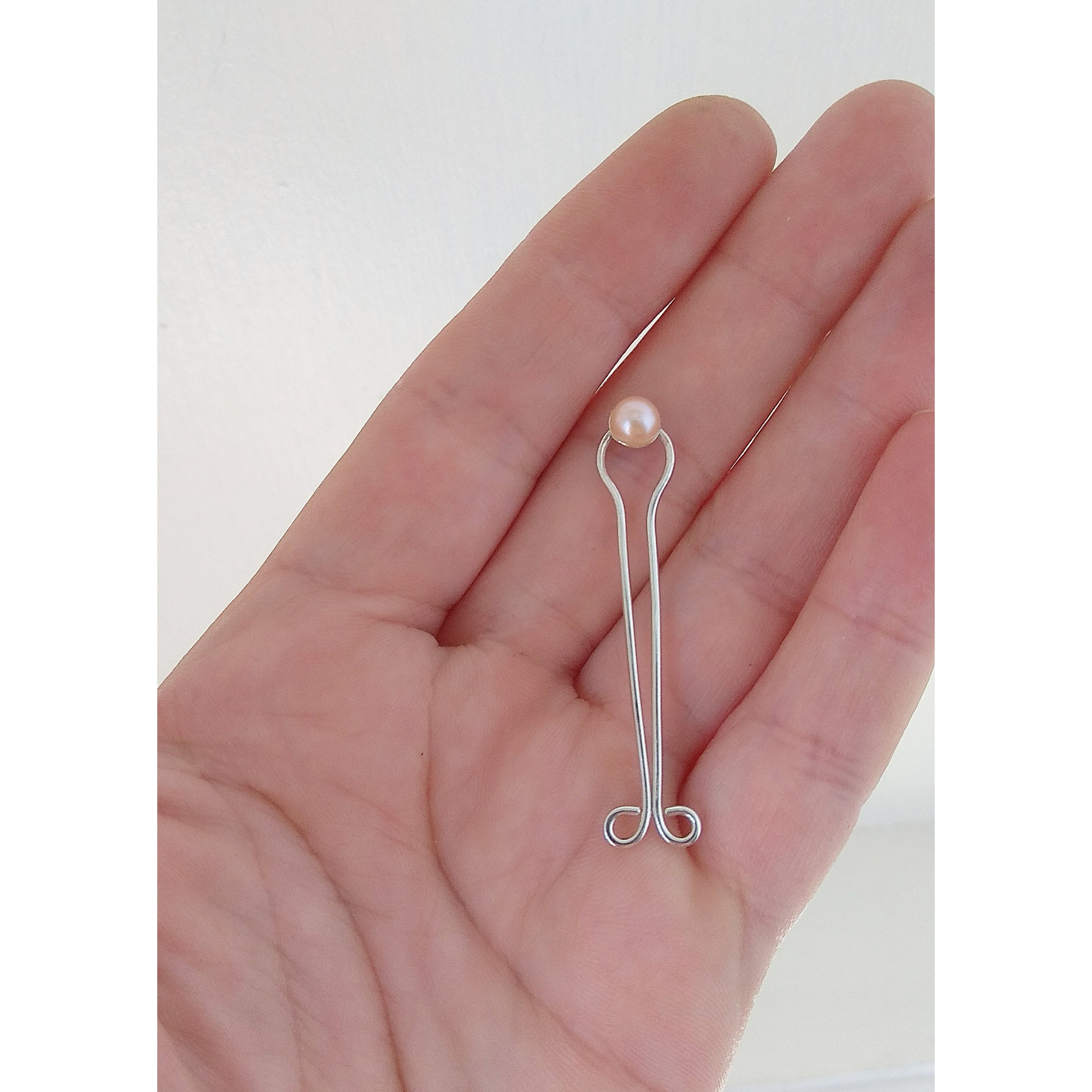 Non piercing Vagina Jewelry  Serling silver wire with real pearl — Image 10 of 11