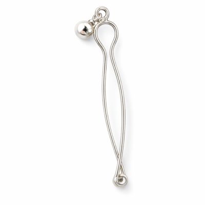 Fake Christina Piercing Handmade Silver with 5mm Ball