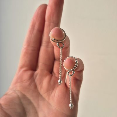 Nipple Rings Solid Silver Body Jewelry Nipple Dangles