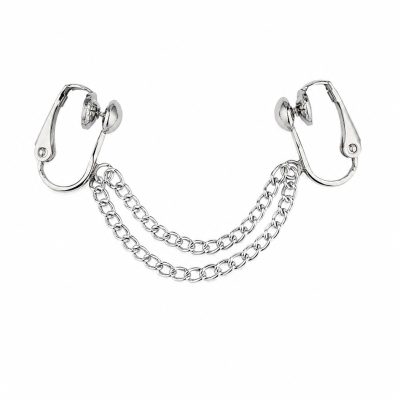 Stainless Steel Clitoral Jewelry with Chains – Non-Piercing Intimate Accessory