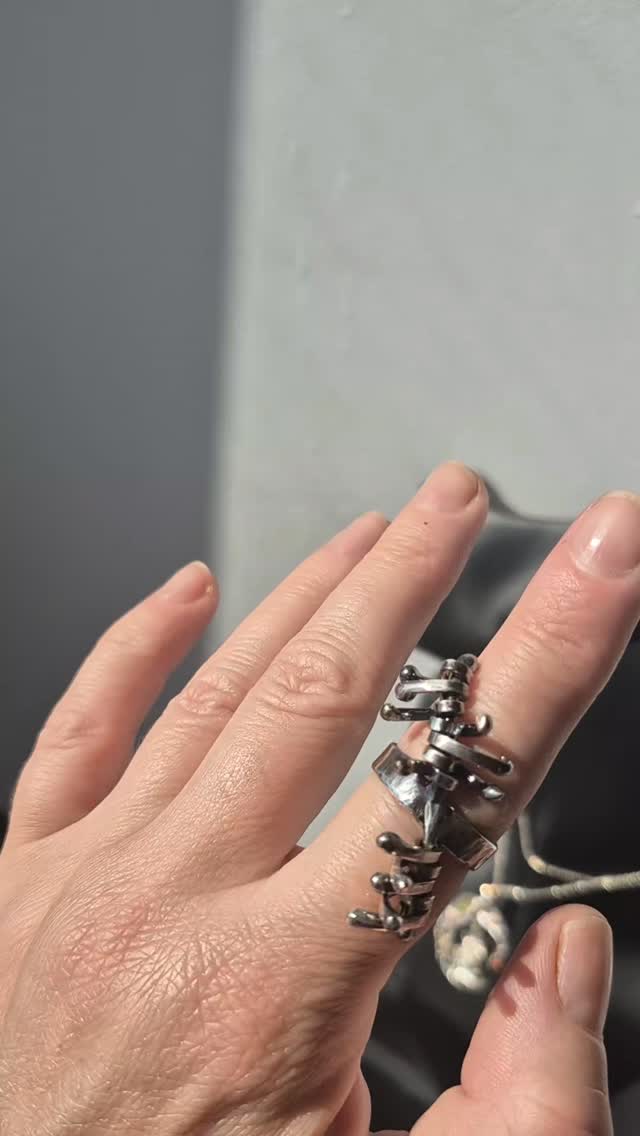 Silver ring, oxidized #silverbuds